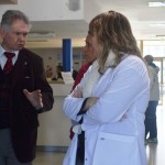 Ministro de Salud Dr. José M. Corchuelo Blasco y la Directora del Hospital Isola; dra. Mónica Villalba